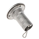 Boat Deck Fill/Filler Keyless Cap 1-1/2 (38mm) 316 Stainless Steel Water