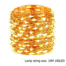USB String Light Outdoor Fairy Light Long Life Festive Decoration (100LED) A