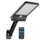 56LED Solar Motion Sensor Wall Light Remote Control Street Lamp (Black) A