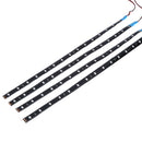 Blue 4pcs 30CM/15 LED Car Motors Truck Flexible Strip Light Waterproof 12V A