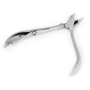 Stainless Steel Single Spring Screw Cuticle Tong for Nail Art Manicure Pedi C2G5