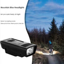 Bike Front Light USB Recharge 4Mode Bicycle Headlight Flashlight (Black)