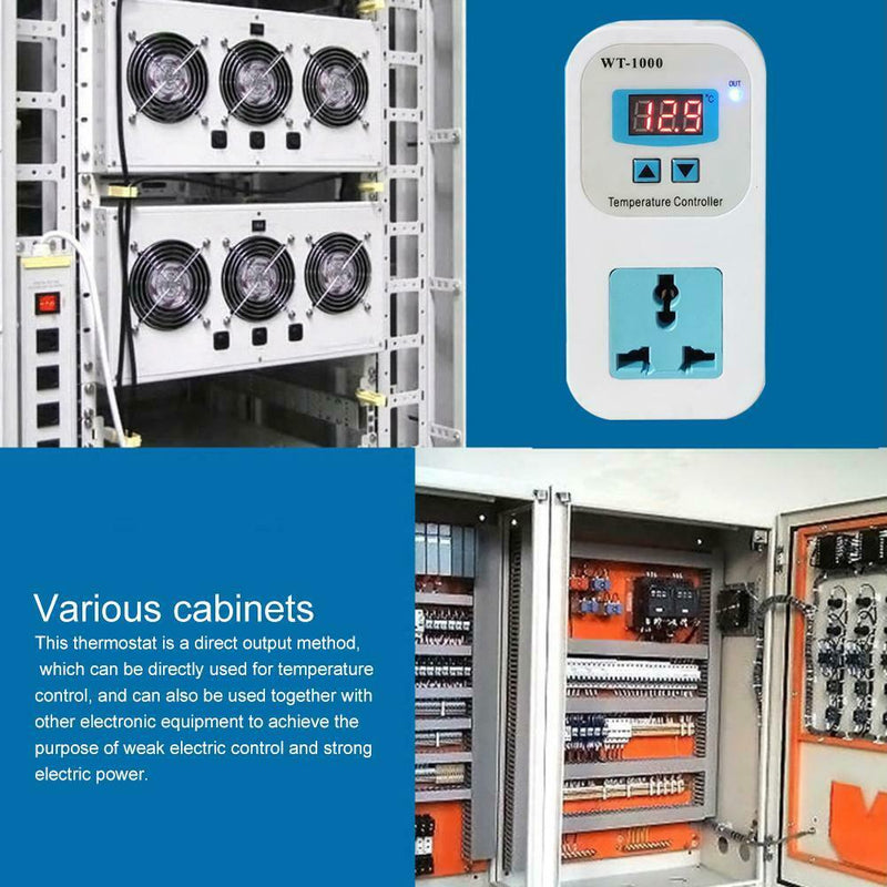 110-220V Digital Thermostat Regulator Temperature Controller Socket Outlet