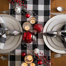 Cotton linen Buffalo Check Table Runner For Family Dinners Or Gatherings, I C8A4