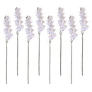8Pcs Artificial 12 Head Orchid Phalaenopsis Flower Home Garden Decoration