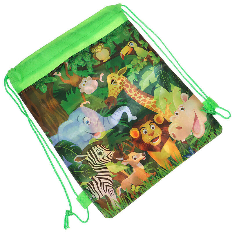 1pc Animal Drawstring Bag School Backpack for Boy Girls Satchel Bundle Rucks- OZ