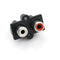5Pcs 2 RCA Female Outlet AV Concentric Socket Connector  Z