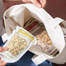 Mason Jar Zipper Bags Snack Sandwich Zipper Closure Bags Reusable Airtight