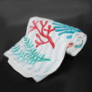 Large baby milestone blanket soft Flannel newborn baby bath towel blanket b