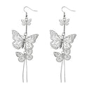 Long Butterfly Statement Drop Dangle Earrings Ear Studs Wedding Jewelry Wome@