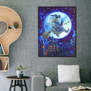 5D DIY Special Shaped Diamond Painting Witch Cross Stitch Mosaic Craft Kits