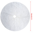 Xmas Christmas Tree Skirt Decor Plush Base Party White Snow Mat Cover Decor 3C