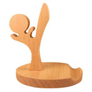 Wood Cell Phone Smart Phone Desk Stand Holder Table Decor - Kung Fu Boy