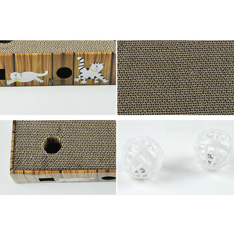 Corrugated Paper Pet Cat Scratching Board Kitten Play Grinding Claw Toys