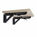 2PCS Decorative wall mounted shelf e folding foldable metal bearing table s U8U9