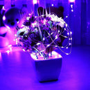 USB LED String Fairy Lights Copper Wire Christmas Lamp w/RC (Pink Light) A