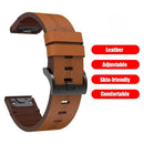 Leather Quick Release Watchband Wrist Strap for Garmin Fenix 6 Smartwatch