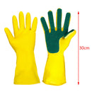 Scrub Gloves Dish Washing Cleaning Silicone Sponge Rubber Soft Scouring Kitch Gw