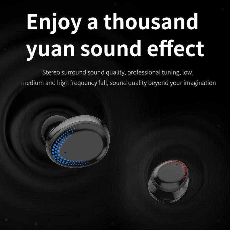 Touch Control Waterproof Bluetooth Earbuds Headsets Earphones 3000mAh w/Mic
