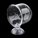 2x Glass Feeding Cup Fish Feeder Shrimp Red Worms Food for Aquarium Seam