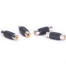 10X RCA Female to Female Coupler Plug Audio Video AV Cable Adaptor RCA Joiner Kw