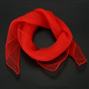 Lovely Fashion Plain Square Chiffon neck Scarf Head Scarves 70 cm x 70cm (R