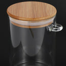 Food Storage Glass Jar Clear Sealed Canister Container with Lid and Spoon f X4S2