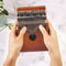 17 Keys Kalimba Wood Mahogany Mbira Thumb Piano Musical Instrument (Yellow)