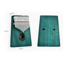 17 Key Kalimba Thumb Finger Piano Mbira Musical Instrument with Tuning Hammer,