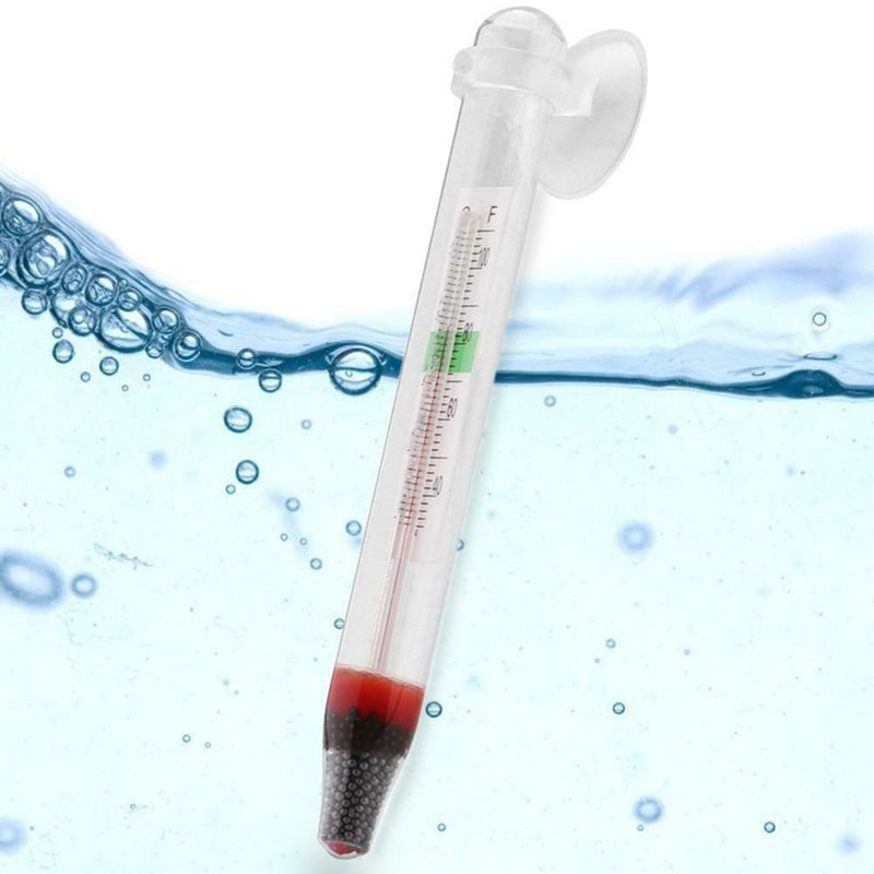GlassTube Aquariums Thermometer Suction Cup Temperature Measurement Accessories