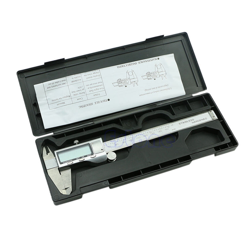 Stainless Steel 150mm 6inch Electronic Digital Vernier Caliper Micrometer Guage