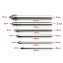 6Pcs 3-10Mm Ceramic Tile Bit Diamond Glass Hard Tiles Spade Drill Ground Ca G9K6