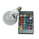 E14 3W RGB 16 Color Changing Home LED Bulb Lamp Light With IR Remote Control New