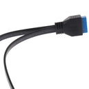 2Port 50cm USB 3.0 Type A Female to Motherboard-Header 20-Pin Cable Adapter