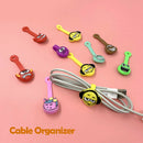 200pcs Cute Cable Organizer Earbud Cord USB Cable Winder DIY Wrist Bracelet A