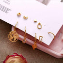 Cactus Love Stud Earrings Set Women H6N3