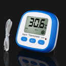 Portable Magnetic Back Digital Display Thermometer with LCD Indicator Alarm