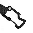 Elastic Wire Rope with Carabiner Outdoor Camp Burglar Telescopic Keychain A