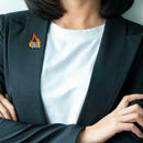 Creative Volcanic Brooch Badges Backpack Jacket Decor Unisex Jewelry Gift