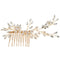 Wedding Hair Comb with Pearls Rhinestone Bridal Hair Accessory for Bridemaid