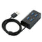 4 Ports USB 2.0 HUB Splitter Adapter External Converter for Desktop (Black)