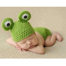 Baby Crochet Photo Props Infant Baby Crochet Frog Hats Beanie Knitted Tod