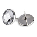 100 x 22MM Crystal Sofa Headboard Upholstery Nails Buttons Tacks S1Y6