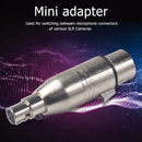 Mini XLR 3pin Female to XLR 3pin Female Speaker Audio Mic Connector Adapter Plug