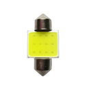 2pcs White 31mm COB8 LED Bulbs For Festoon Car Interior Dome Map Lights 12V