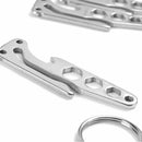 Mini Stainless Multi Tool EDC Pocket Bottle Opener Screwdriver Keychain3CZ