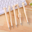 5PCS Novelty Bone Ballpoint Ball Pen Blue Ballpoint Gift Student Stationery C1X8