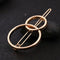 Hollow Round Geometric Metal Hair Clip Ponytail Holder Hair Accessories