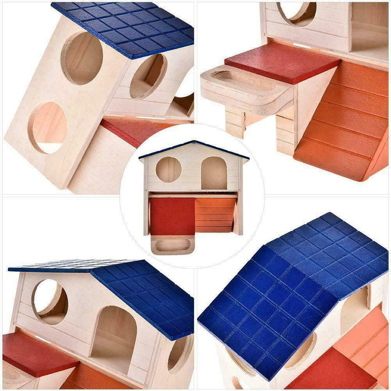 House Bed Cage Nest For Small Animal Pet Hamster Hedgehog Guinea Pig Castle C7Z8