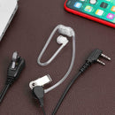 2Pin Acoustic Tube Headset Walkie Talkie Earpiece for Kenwood BaoFeng UV-5R
